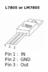 LM7805 voltage regulator